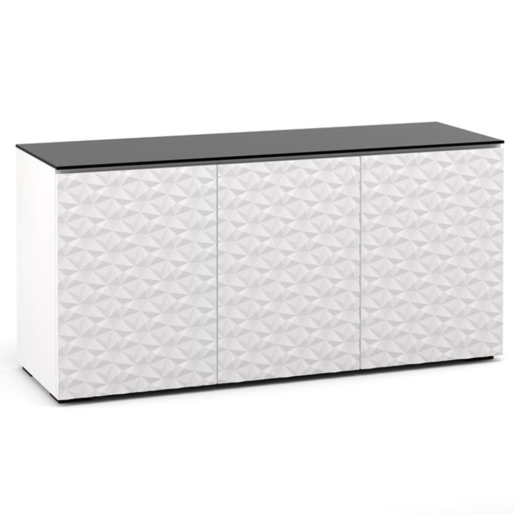 Salamander Milan 337 Triple-Width AV Cabinet in White / Black Glass | Best Salamander Milan 337 Triple-Width AV Cabinet in White / Black Glass | Salamander Milan 337 Triple-Width AV Cabinet in White / Black Glass Reviews | Audiolab Home Audio