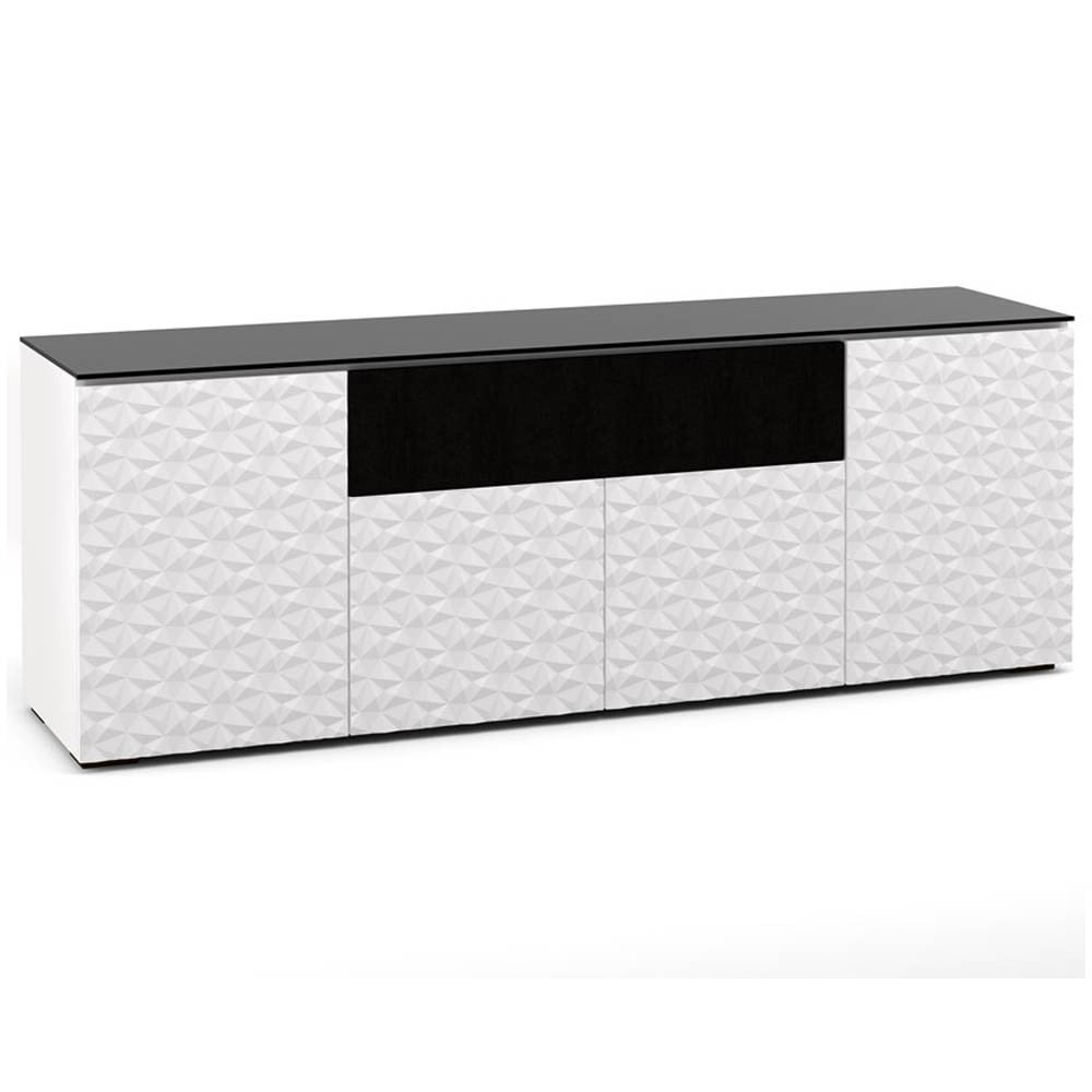Salamander Milan 345 Quad-Width AV Cabinet in White / Black Glass | Best Salamander Milan 345 Quad-Width AV Cabinet in White / Black Glass | Salamander Milan 345 Quad-Width AV Cabinet in White / Black Glass Reviews | Audiolab Home Audio