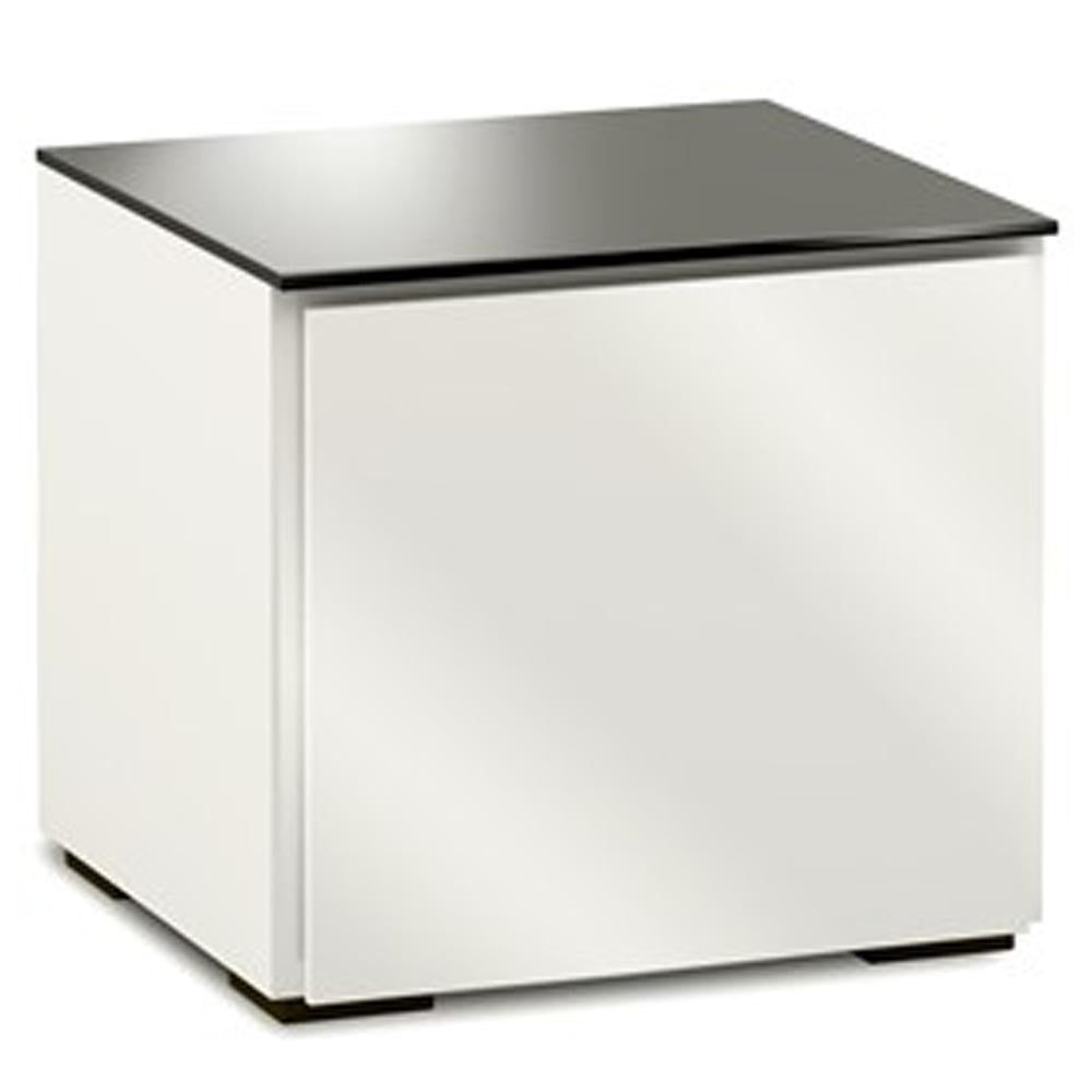 Salamander Miami 217 Single-Width AV Cabinet in Gloss White / Black Glass | Best Salamander Miami 217 Single-Width AV Cabinet in Gloss White / Black Glass | Salamander Miami 217 Single-Width AV Cabinet in Gloss White / Black Glass Reviews | Audiolab Home Audio