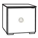 Salamander Miami 217 Single-Width AV Cabinet in Gloss White / Black Glass | Best Salamander Miami 217 Single-Width AV Cabinet in Gloss White / Black Glass | Salamander Miami 217 Single-Width AV Cabinet in Gloss White / Black Glass Reviews | Audiolab Home Audio