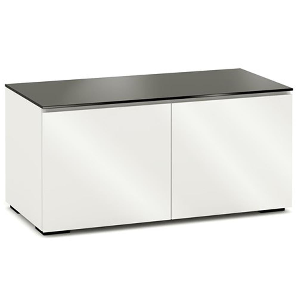 Salamander Miami 221 Double-Width AV Cabinet in Gloss White / Black Glass | Best Salamander Miami 221 Double-Width AV Cabinet in Gloss White / Black Glass | Salamander Miami 221 Double-Width AV Cabinet in Gloss White / Black Glass Reviews | Audiolab Home Audio