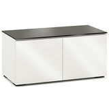 Salamander Miami 221 Double-Width AV Cabinet in Gloss White / Black Glass | Best Salamander Miami 221 Double-Width AV Cabinet in Gloss White / Black Glass | Salamander Miami 221 Double-Width AV Cabinet in Gloss White / Black Glass Reviews | Audiolab Home Audio