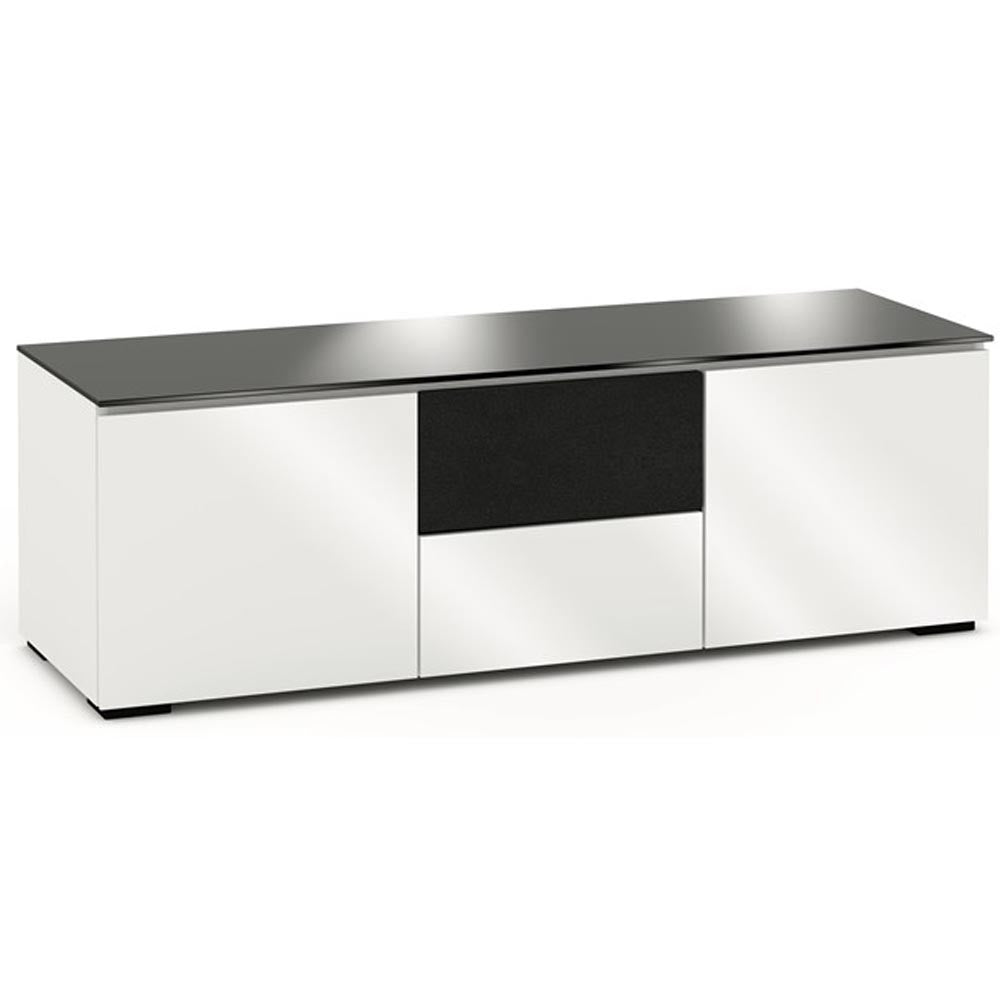 Salamander Miami 236 Triple-Width AV Cabinet in Gloss White / Black Glass | Best Salamander Miami 236 Triple-Width AV Cabinet in Gloss White / Black Glass | Salamander Miami 236 Triple-Width AV Cabinet in Gloss White / Black Glass Reviews | Audiolab Home Audio