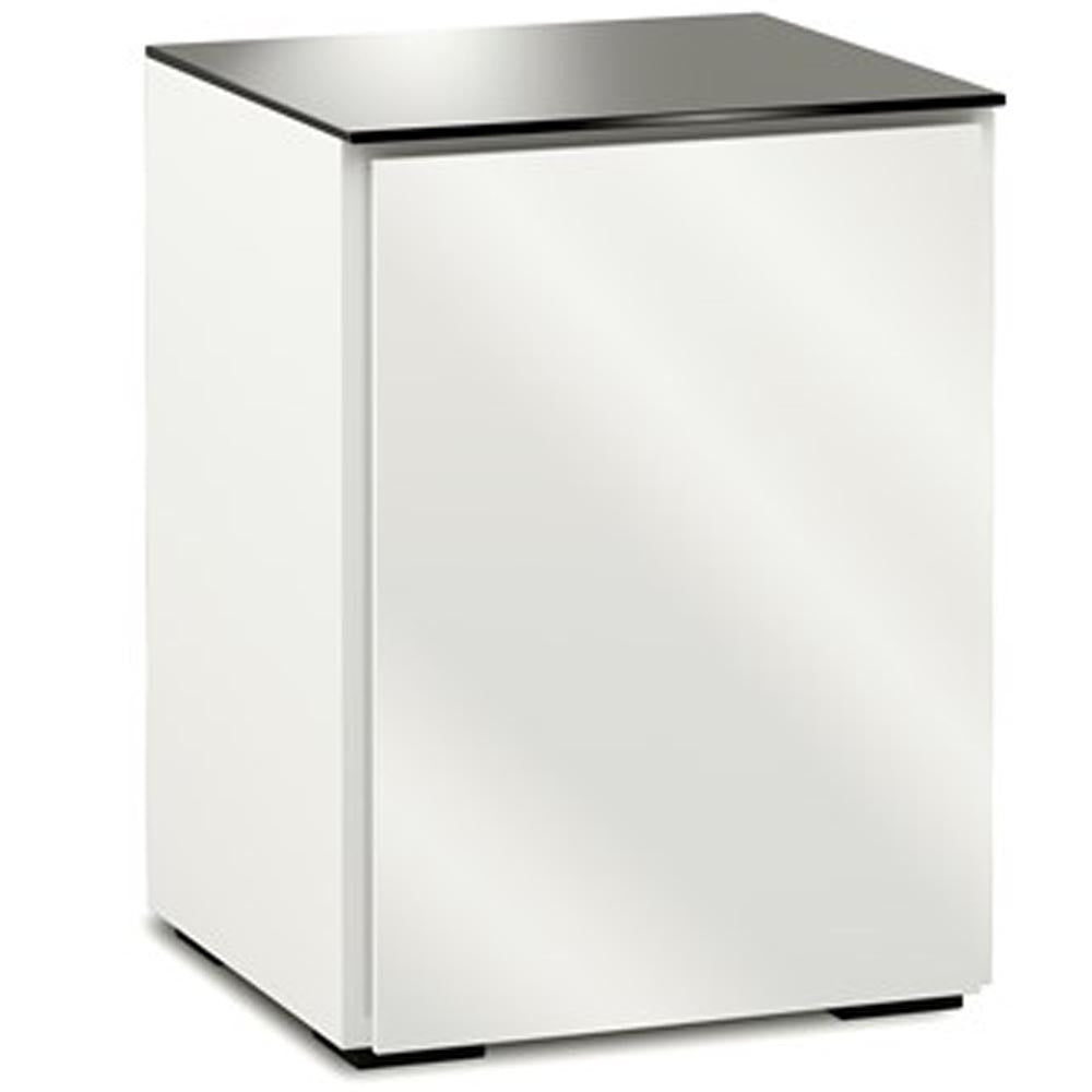 Salamander Miami 317 Single-Width AV Cabinet in Gloss White / Black Glass | Best Salamander Miami 317 Single-Width AV Cabinet in Gloss White / Black Glass | Salamander Miami 317 Single-Width AV Cabinet in Gloss White / Black Glass Reviews | Audiolab Home Audio