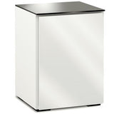 Salamander Miami 317 Single-Width AV Cabinet in Gloss White / Black Glass | Best Salamander Miami 317 Single-Width AV Cabinet in Gloss White / Black Glass | Salamander Miami 317 Single-Width AV Cabinet in Gloss White / Black Glass Reviews | Audiolab Home Audio