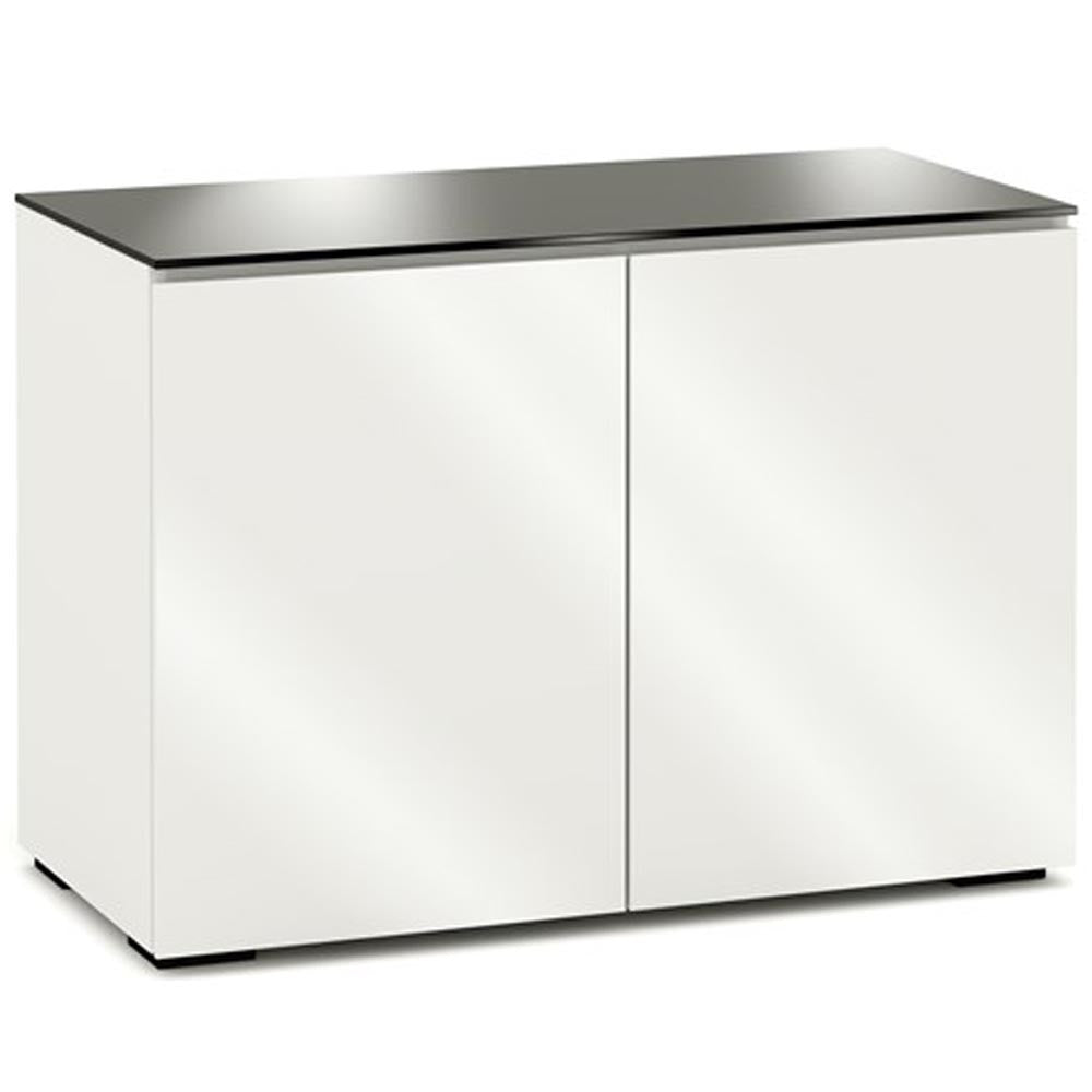 Salamander Miami 323 Double-Width AV Cabinet in Gloss White / Black Glass | Best Salamander Miami 323 Double-Width AV Cabinet in Gloss White / Black Glass | Salamander Miami 323 Double-Width AV Cabinet in Gloss White / Black Glass Reviews | Audiolab Home Audio