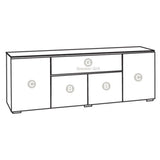 Salamander Designs Miami 345 in Gloss White / Black Glass | Best Salamander Designs Miami 345 in Gloss White / Black Glass | Salamander Designs Miami 345 in Gloss White / Black Glass Reviews | Audiolab Home Audio