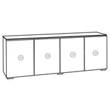 Salamander Designs Miami 347 in Gloss White / Black Glass | Best Salamander Designs Miami 347 in Gloss White / Black Glass | Salamander Designs Miami 347 in Gloss White / Black Glass Reviews | Audiolab Home Audio