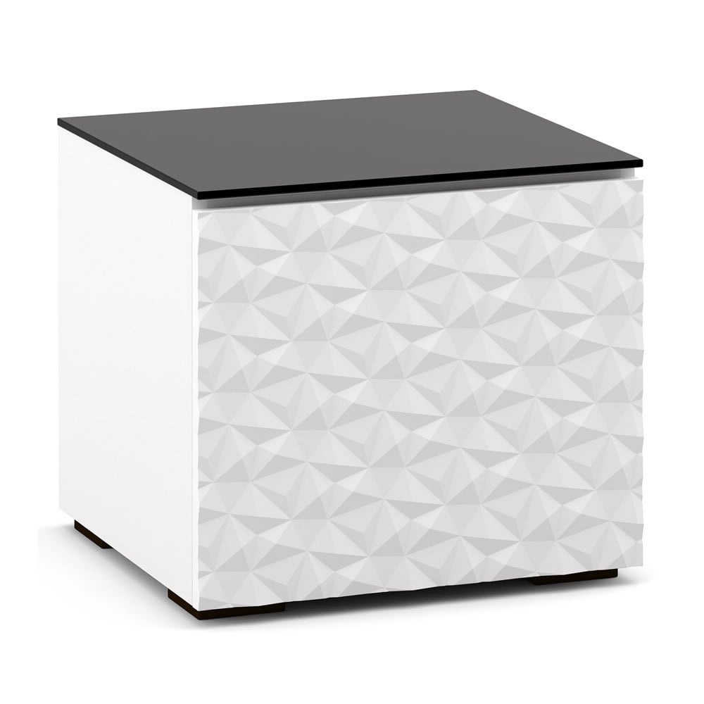 Salamander Milan 217 AV Cabinet in White w/ 3D Geometric Pattern Doors | Best Salamander Milan 217 AV Cabinet in White w/ 3D Geometric Pattern Doors | Salamander Milan 217 AV Cabinet in White w/ 3D Geometric Pattern Doors Reviews | Audiolab Home Audio