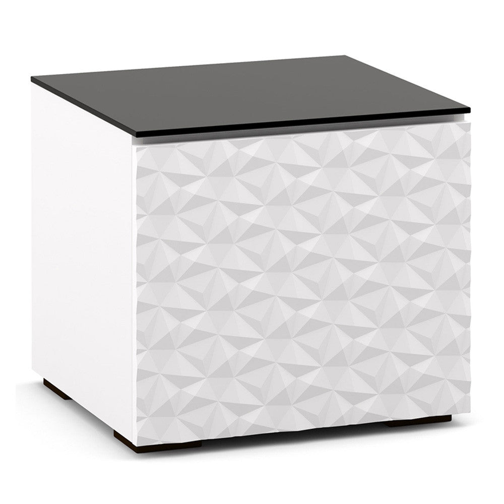 Salamander Milan 217 Subwoofer Enclosure in White w/ 3D Geometric Pattern Doors | Best Salamander Milan 217 Subwoofer Enclosure in White w/ 3D Geometric Pattern Doors | Salamander Milan 217 Subwoofer Enclosure in White w/ 3D Geometric Pattern Doors Reviews | Audiolab Home Audio