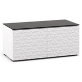 Salamander Milan 221 44" TV Stand AV Cabinet in White w/ 3D Geometric Pattern Doors | Best Salamander Milan 221 44" TV Stand AV Cabinet in White w/ 3D Geometric Pattern Doors | Salamander Milan 221 44" TV Stand AV Cabinet in White w/ 3D Geometric Pattern Doors Reviews | Audiolab Home Audio