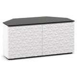 Salamander Milan 221 44" Corner TV Stand AV Cabinet in White w/ 3D Geometric Pattern Doors | Best Salamander Milan 221 44" Corner TV Stand AV Cabinet in White w/ 3D Geometric Pattern Doors | Salamander Milan 221 44" Corner TV Stand AV Cabinet in White w/ 3D Geometric Pattern Doors Reviews | Audiolab Home Audio