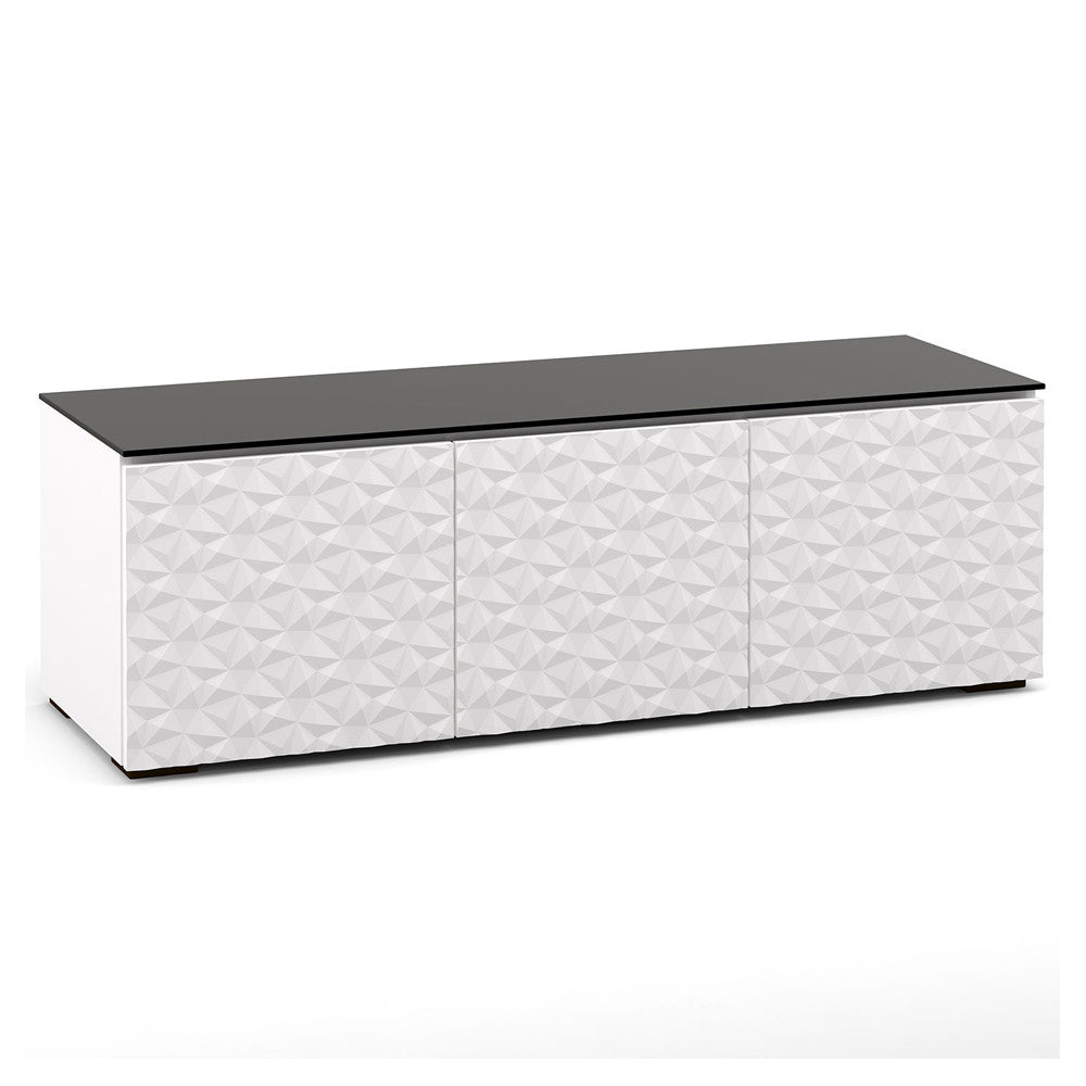 Salamander Milan 237 64" TV Stand AV Cabinet in White w/ 3D Geometric Pattern Doors | Best Salamander Milan 237 64" TV Stand AV Cabinet in White w/ 3D Geometric Pattern Doors | Salamander Milan 237 64" TV Stand AV Cabinet in White w/ 3D Geometric Pattern Doors Reviews | Audiolab Home Audio