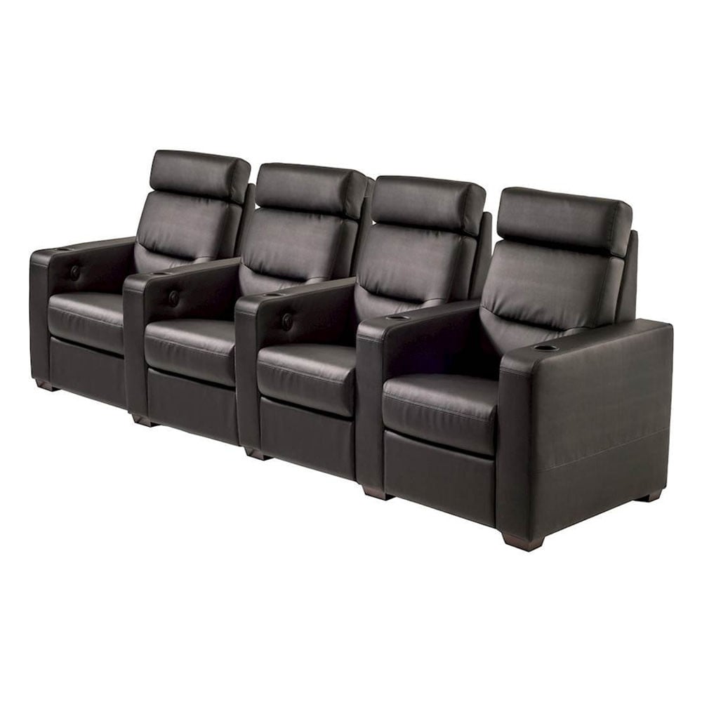 Salamander AV Basics TC3 4 Seat Black Leather Motorized Reclining Home Theater Seating | Best Salamander AV Basics TC3 4 Seat Black Leather Motorized Reclining Home Theater Seating | Salamander AV Basics TC3 4 Seat Black Leather Motorized Reclining Home Theater Seating Reviews | Audiolab Home Audio