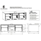 Salamander Designs US Projector Cabinet For Use With Epson LS500 Projector X3/EPS2/237S | Best Salamander Designs US Projector Cabinet For Use With Epson LS500 Projector X3/EPS2/237S | Salamander Designs US Projector Cabinet For Use With Epson LS500 Projector X3/EPS2/237S Reviews | Audiolab Home Audio
