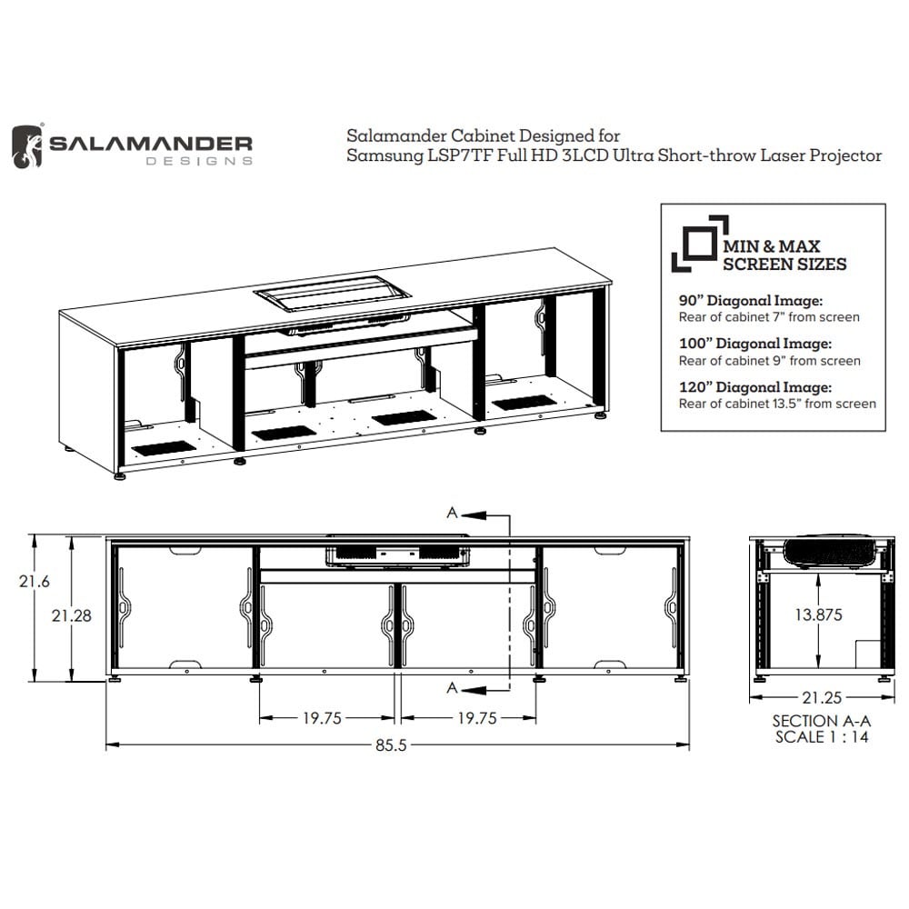 Salamander Designs US Projector Cabinet For Use With Samsung SP-LSP7TF | Best Salamander Designs US Projector Cabinet For Use With Samsung SP-LSP7TF | Salamander Designs US Projector Cabinet For Use With Samsung SP-LSP7TF Reviews | Audiolab Home Audio