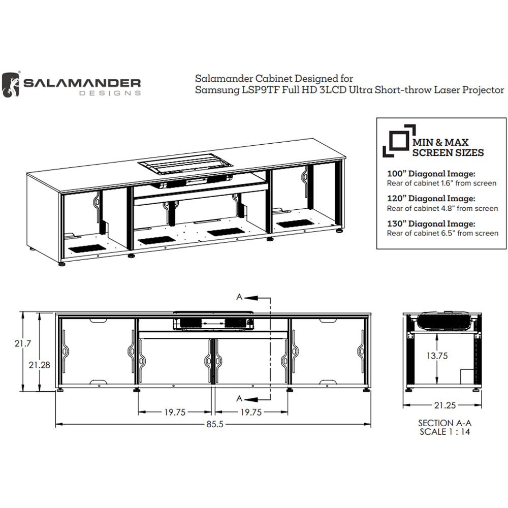 Salamander Designs US Projector Cabinet For Use With Samsung SP-LSP9TF | Best Salamander Designs US Projector Cabinet For Use With Samsung SP-LSP9TF | Salamander Designs US Projector Cabinet For Use With Samsung SP-LSP9TF Reviews | Audiolab Home Audio