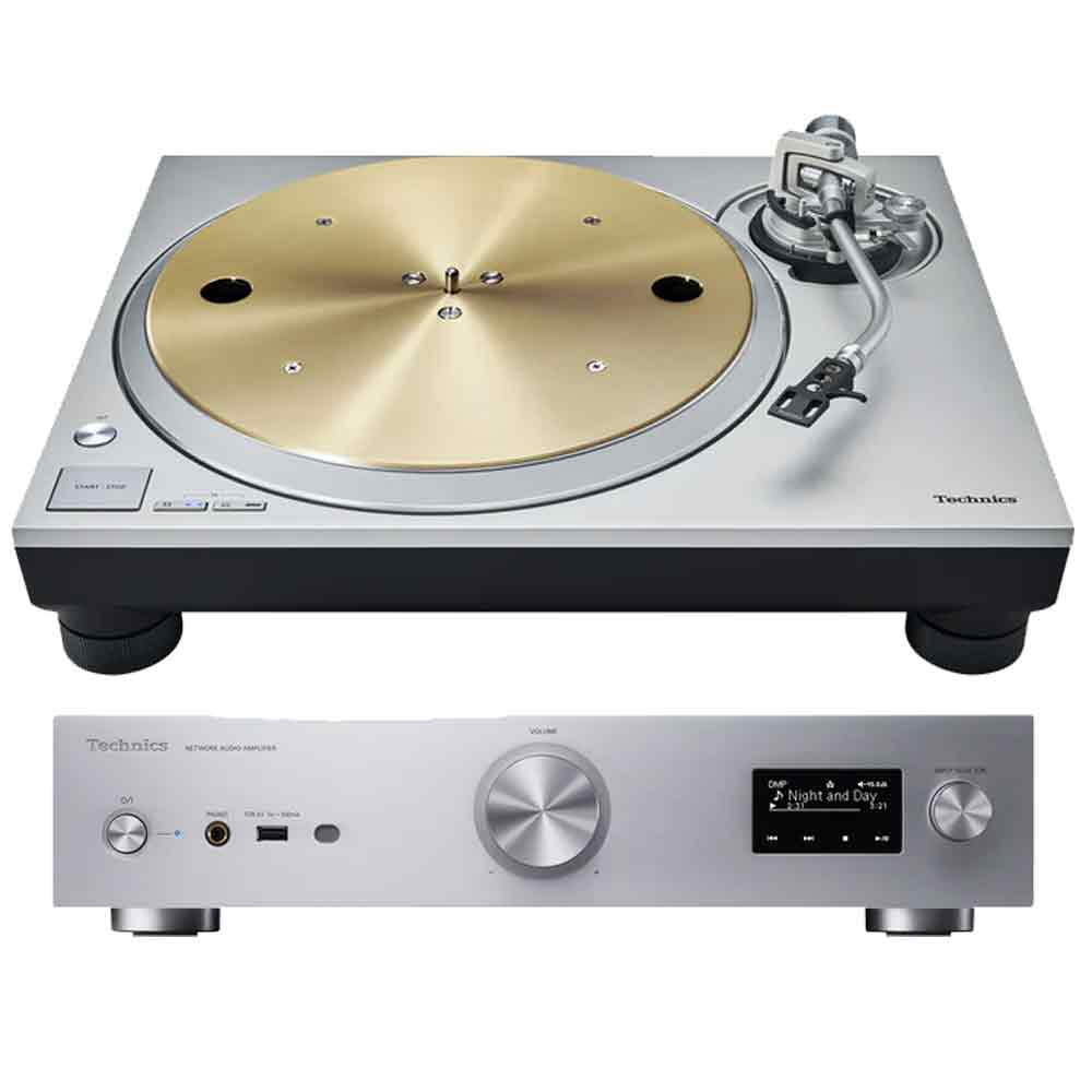 Technics Bundle: Technics SL-1300G New Generation Grand Class Turntable and Technics Network Audio Amplifier SU-GX70 - Audiolab