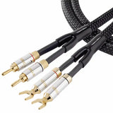 Tributaries Series 8 Speaker Cable (Spade - Banana) - 8ft