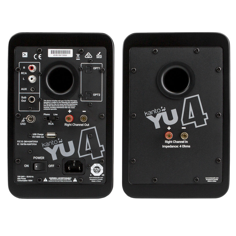 Kanto YU4 Powered Speaker (pair) | Best Kanto YU4 Powered Speaker (pair) | Kanto YU4 Powered Speaker (pair) Reviews | Audiolab Home Audio