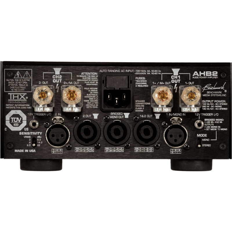 Benchmark AHB2 Ultra High Resolution Stereo Power Amplifier | Best Benchmark AHB2 Ultra High Resolution Stereo Power Amplifier | Benchmark AHB2 Ultra High Resolution Stereo Power Amplifier Reviews | Audiolab Home Audio