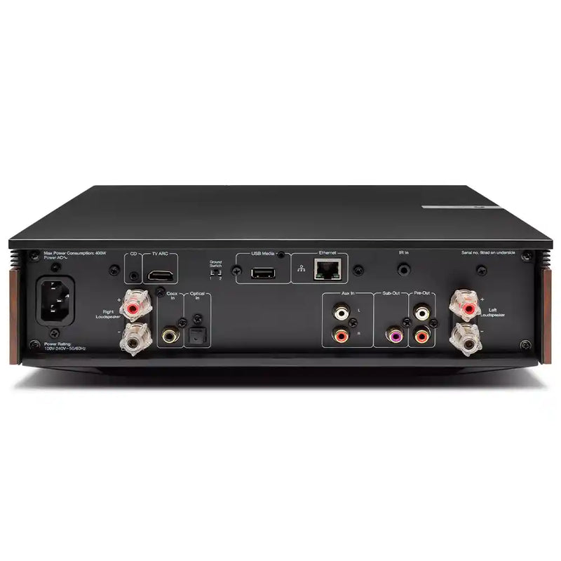 Cambridge Audio Evo 75 Streaming Amplifier Rear Panel (Demo)