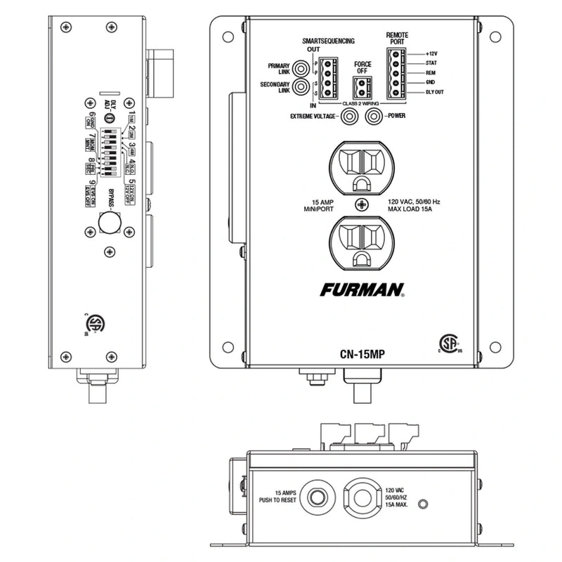 Furman CN-15MP Contractor Series 15A MiniPort