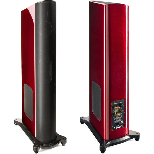 GoldenEar T44 Hybrid Floorstanding Speaker Pair in Santa Barbara Red (Demo) - Audiolab