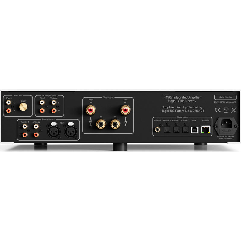 Hegel H190v Integrated Amplifier with Built-in DAC and Phono Stage - Audiolab