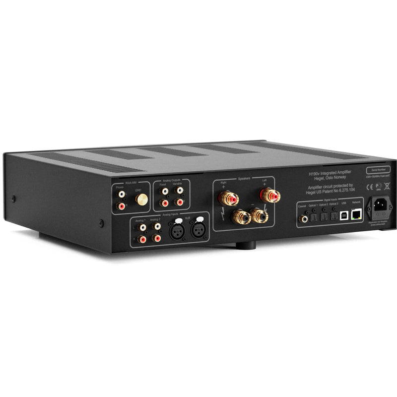 Hegel H190v Integrated Amplifier with Built-in DAC and Phono Stage - Audiolab