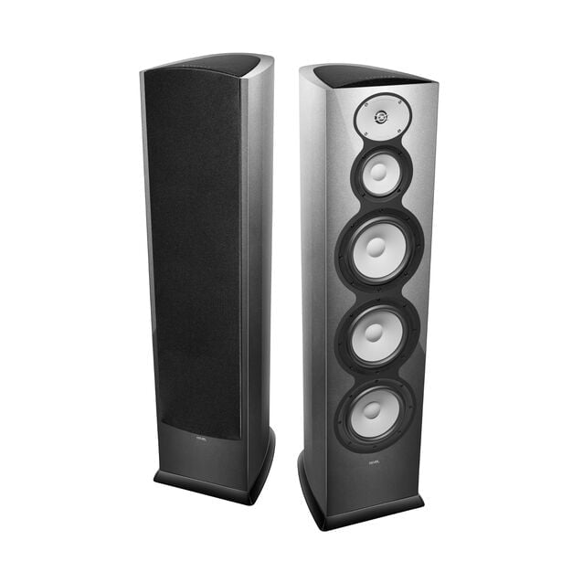 Revel F328Be Floor-standing Speaker in Silver (Pair) - Audiolab