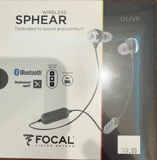 Focal Sphear Wireless In-Ear Headphones in Olive (1 pair available) - Audiolab