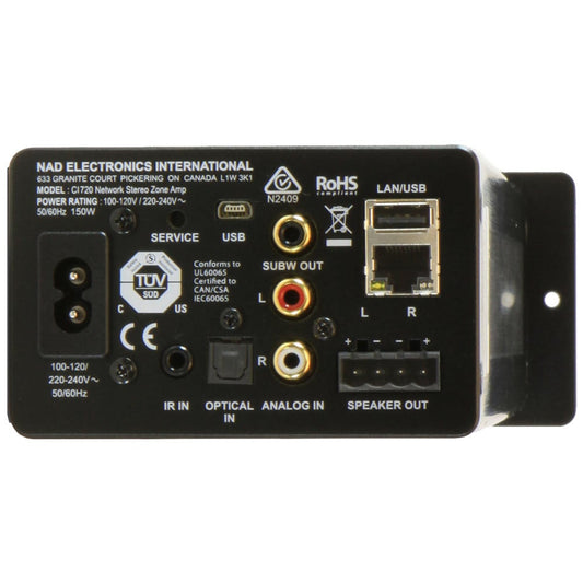 NAD CI 720 V2 Zone Amplifier | Best NAD CI 720 V2 Zone Amplifier | NAD CI 720 V2 Zone Amplifier Reviews | Audiolab Home Audio