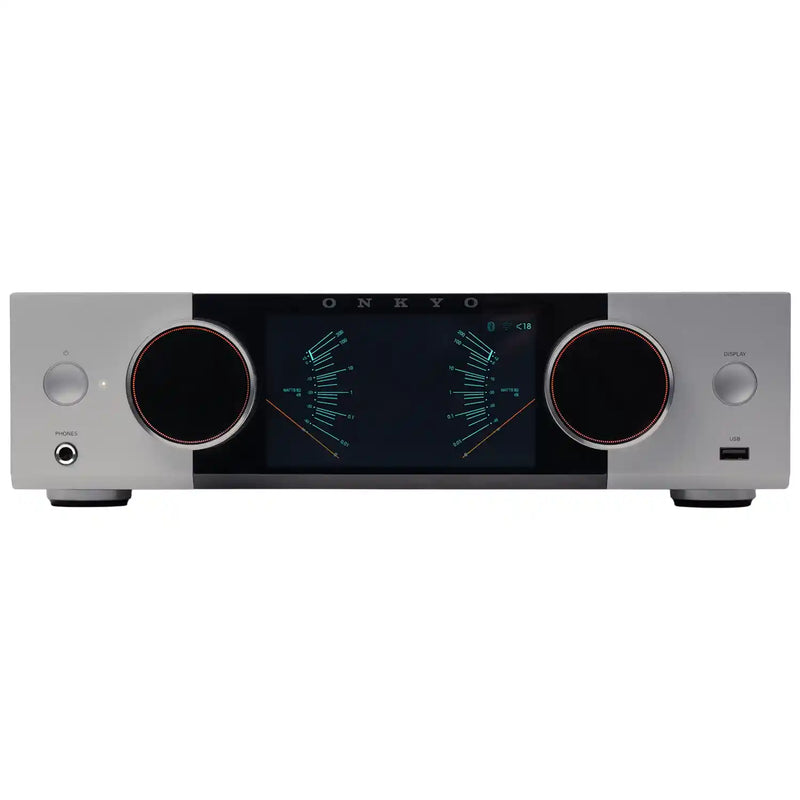 Onkyo Muse Y-50 Network Streamer and Integrated High Power Amplifier in Silver - Audiolab