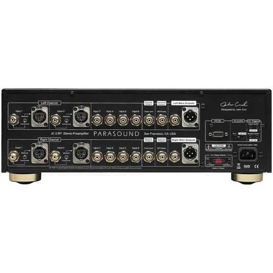 Parasound JC2 BP Two Channel Pre-Amplifier With Home Theater Bypass | Best Parasound JC2 BP Two Channel Pre-Amplifier With Home Theater Bypass | Parasound JC2 BP Two Channel Pre-Amplifier With Home Theater Bypass Reviews | Audiolab Home Audio