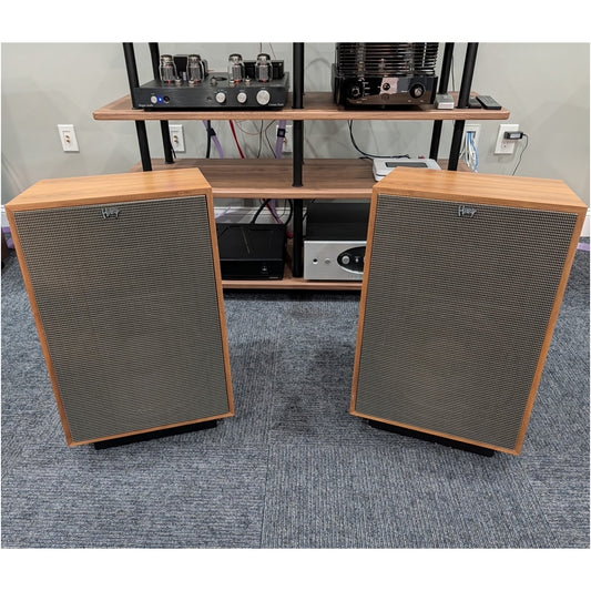 Klipsch Heresy IV 3-Way 12” Horn-Loaded Loud-speaker in Natural Cherry per Pair (Trade-in) - Audiolab