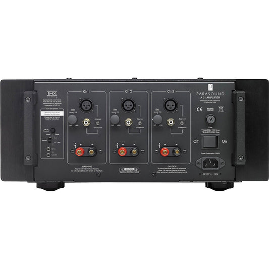 Parasound A31 Three Channel Power Amplifier | Best Parasound A31 Three Channel Power Amplifier | Parasound A31 Three Channel Power Amplifier Reviews | Audiolab Home Audio