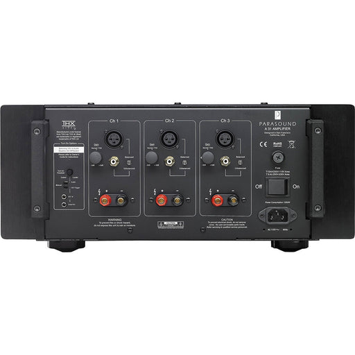 Parasound A31 Three Channel Power Amplifier | Best Parasound A31 Three Channel Power Amplifier | Parasound A31 Three Channel Power Amplifier Reviews | Audiolab Home Audio