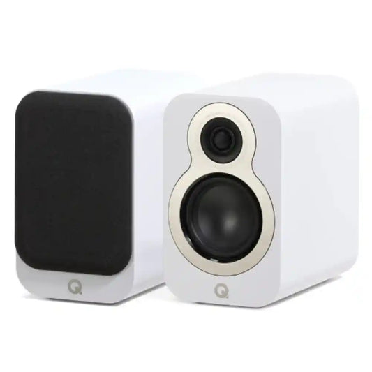 Q Acoustics 3010c Bookshelf Speaker in Satin White (Pair)