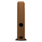 Q Acoustics 3050C High Performance Floorstanding Speaker in Pin Oak (Pair) Rear View - Audiolab