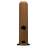 Q Acoustics 3050C High Performance Floorstanding Speaker in Pin Oak (Pair) Rear View - Audiolab