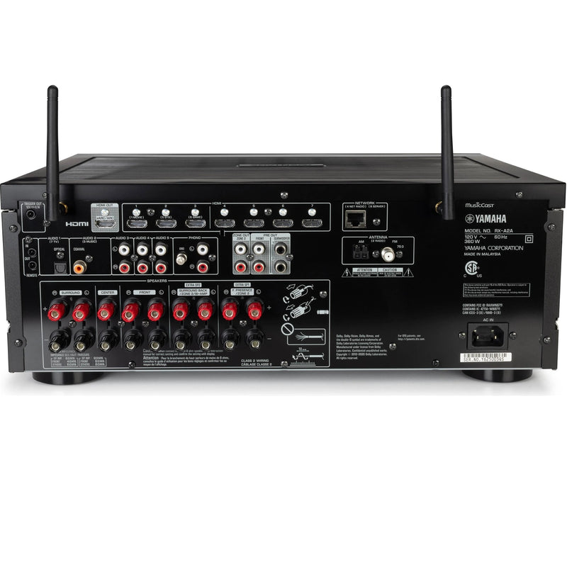 Yamaha RX-A2A AVENTAGE 7.2-Channel AV Receiver with 8K HDMI and MusicCast