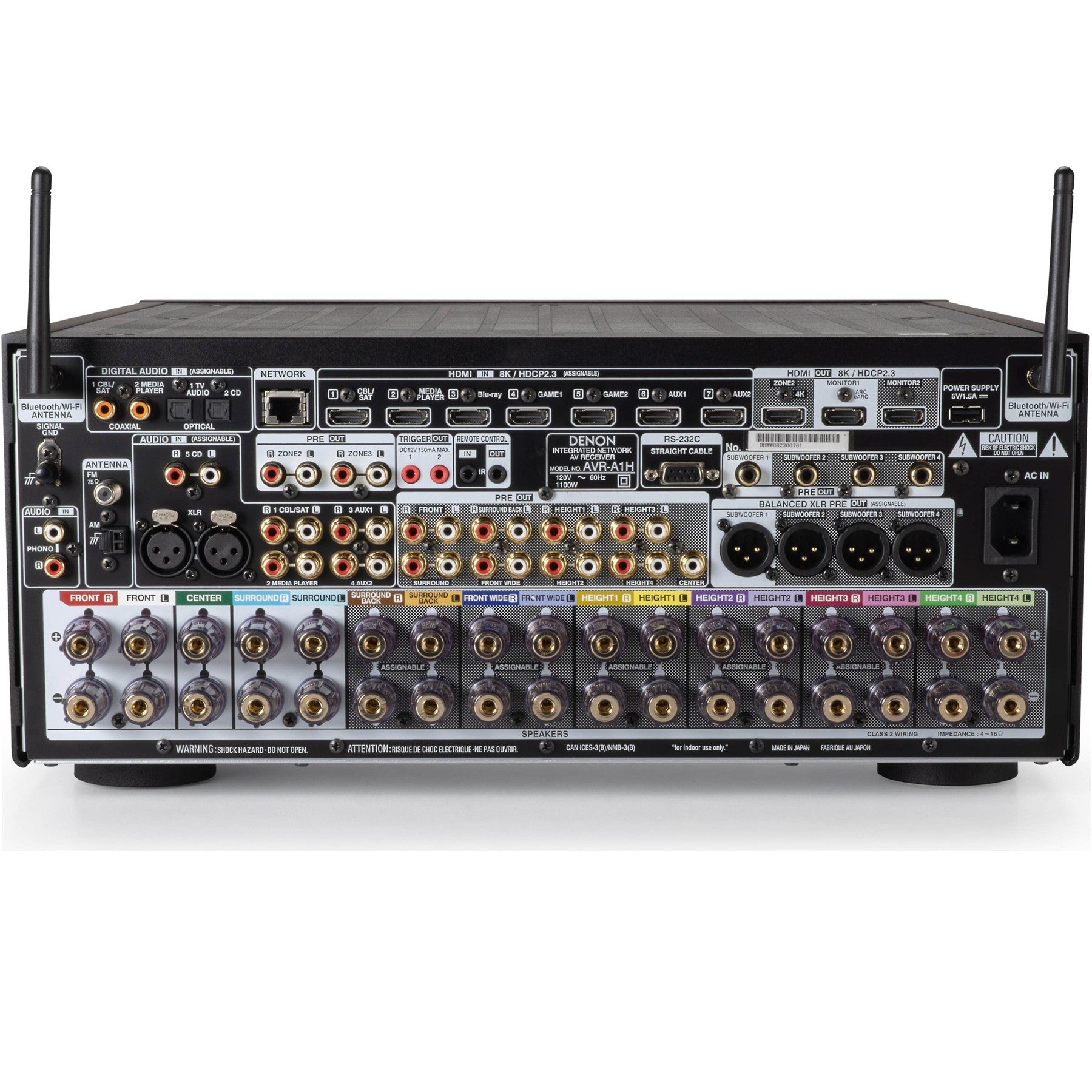 Denon AVR-A1H 15.4 Ch 8K AV Receiver (Open Box New) - Audiolab