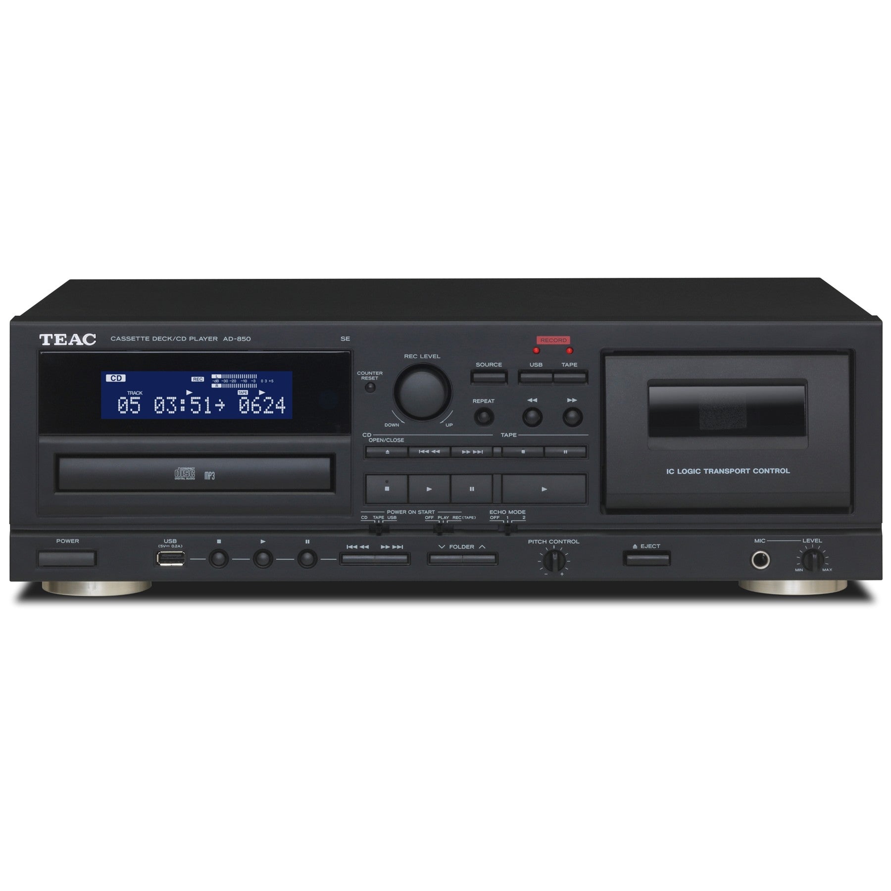 TEAC AD-850-SE Cassette Deck CD Player