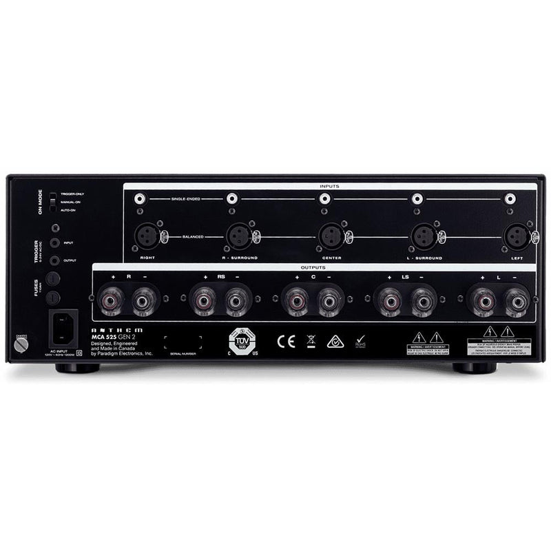 Anthem MCA 525 Gen2 5-Channel Power Amplifier | Best Anthem MCA 525 Gen2 5-Channel Power Amplifier | Anthem MCA 525 Gen2 5-Channel Power Amplifier Reviews | Audiolab Home Audio