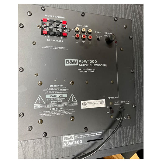 B&W ASW 500 Subwoofer (Pre-owned) | Best B&W ASW 500 Subwoofer (Pre-owned) | B&W ASW 500 Subwoofer (Pre-owned) Reviews | Audiolab Home Audio