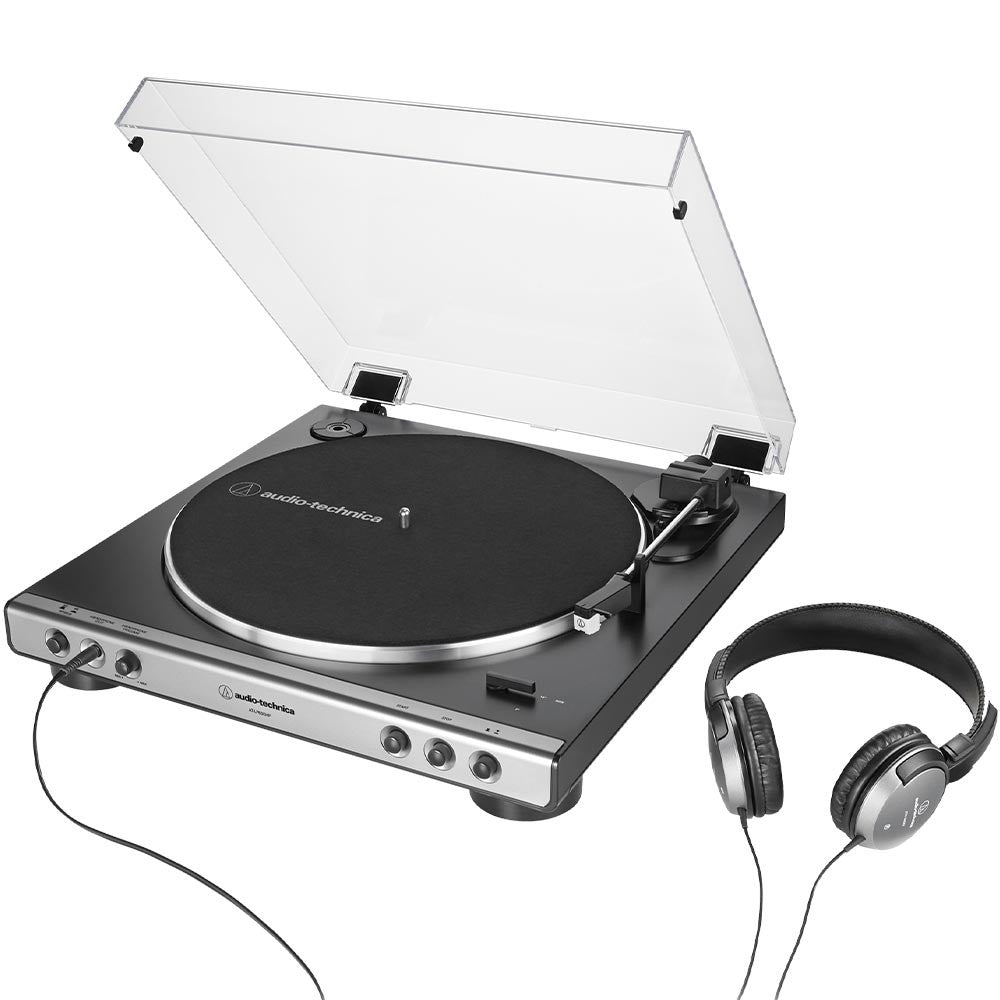 Audio-Technica AT-LP60XHP Fully Automatic Belt-Drive Turntable with Headphones