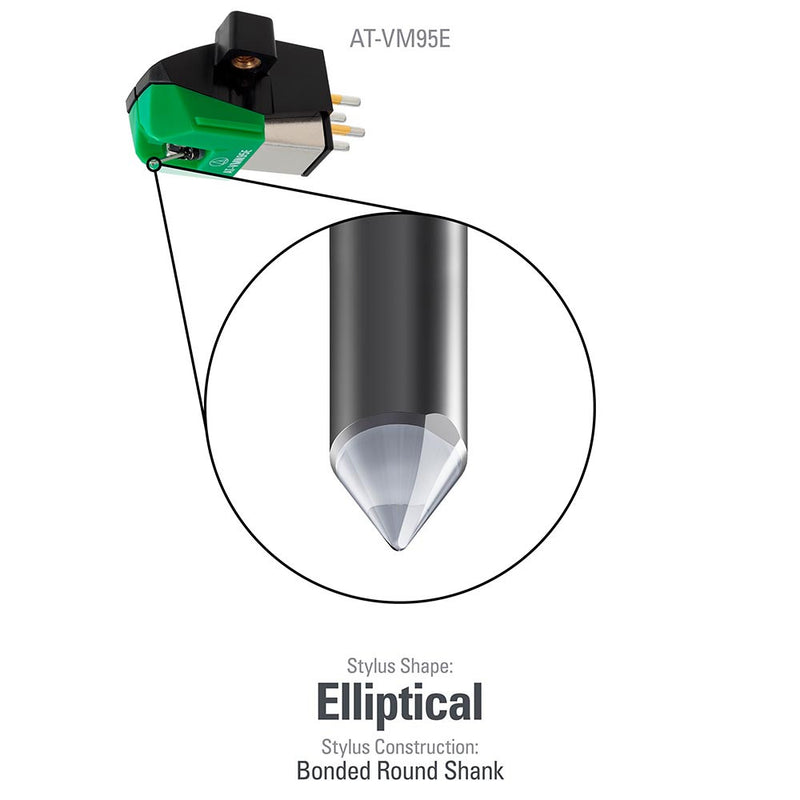 Audio-Technica AT-VM95E Dual Moving Magnet Cartridge | Best Audio-Technica AT-VM95E Dual Moving Magnet Cartridge | Audio-Technica AT-VM95E Dual Moving Magnet Cartridge Reviews | Audiolab Home Audio