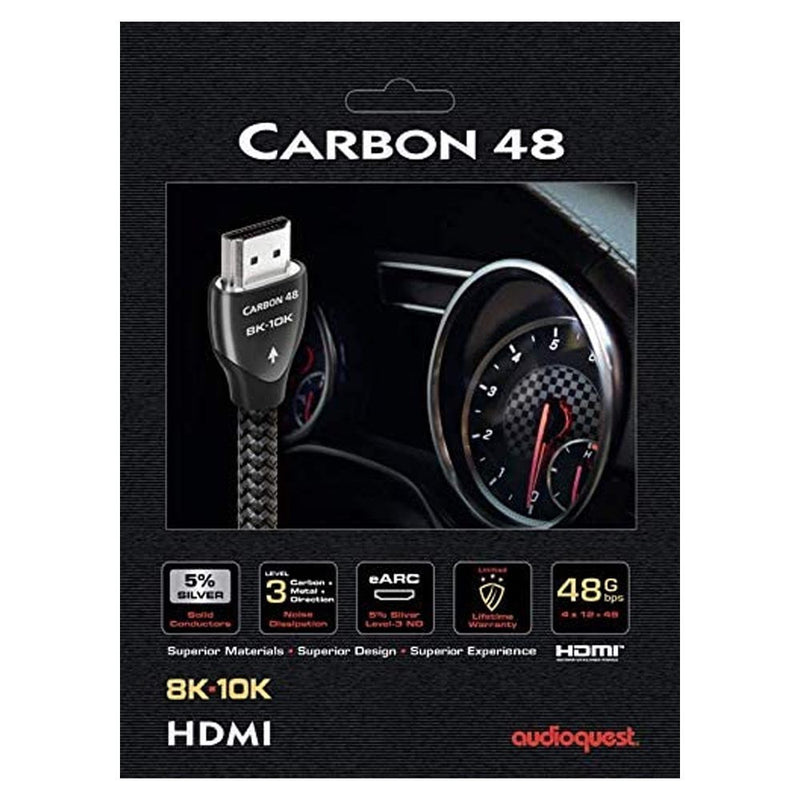 AudioQuest Carbon 48 8K-10K 48Gbps HDMI Cable | Best AudioQuest Carbon 48 8K-10K 48Gbps HDMI Cable | AudioQuest Carbon 48 8K-10K 48Gbps HDMI Cable Reviews | Audiolab Home Audio