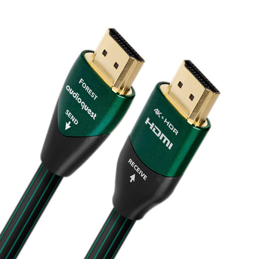 AudioQuest Forest 12.5m (41 ft.) Black/Green Active HDMI Digital Audio/Video Cable with Ethernet Connection